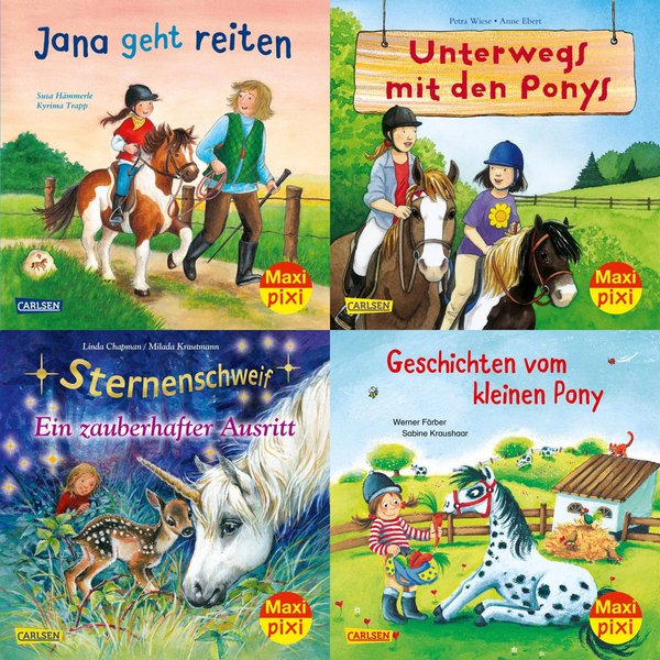 Maxi Pixi Bücher Pferde und Ponys Set 70 Ab 3 Jahren